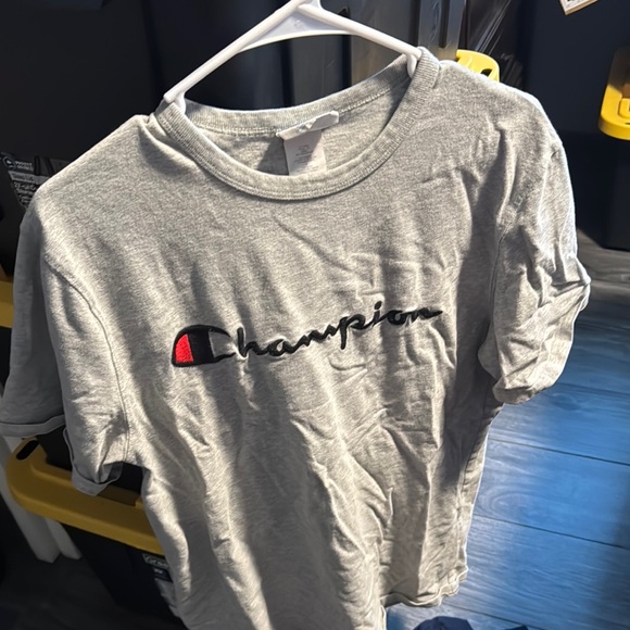 Champion Heather Gray Logo Tee - Picture 1 of 1